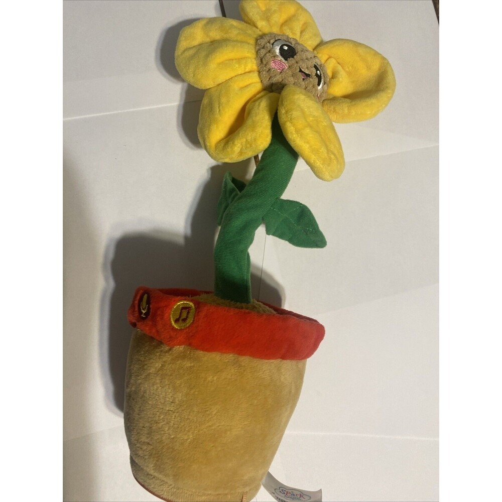 Spark Create Imagine Learning Bilingual Talking and Dancing Plush Sunflower,14in